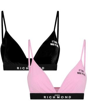 John Richmond Ondergoed ,Veelkleurig ,Bipack Di Reggiseno A Triangolo Rock'N Roll - Zwart