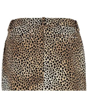 Michael Kors Leopard Print Mini Rok - Zwart