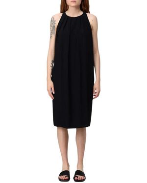 Liviana Conti Casual Mouwloze Ronde Hals Jurk - Zwart