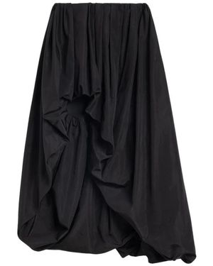 Jil Sander Rokken ,Zwart ,Polyester Lichtgewicht Taffeta Rok
