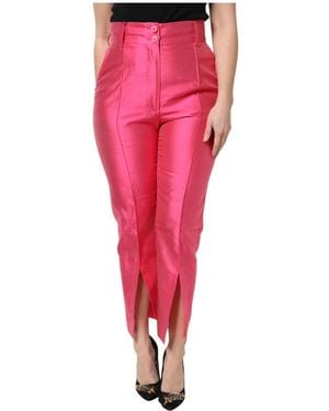 Dolce & Gabbana High Waist Tapered Pants - Rood