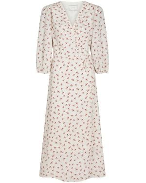 Neo Noir Midi Dresses - Natural