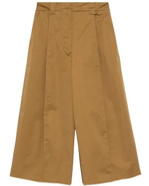 Thelatest Cropped Trousers - Neutro