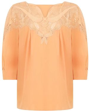 Alberta Ferretti Overhemden ,Roze ,Tops - Oranje