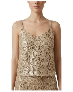 Fracomina Sleeveless Tops - Brown