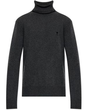 Ami Paris Cashmere Knitwear - Black