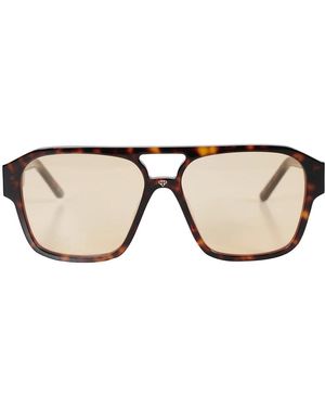 Facehide Accessoires ,Bruin ,Stijlvolle Uv-Beschermende Zonnebril