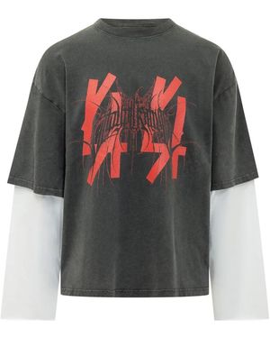44 Label Group Long Sleeve Tops - Gris