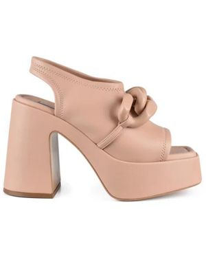 Stella McCartney Sandalias de tacón alto skyla rosa