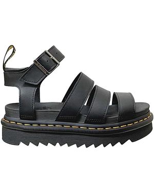 Dr. Martens Flat Sandalen - Zwart