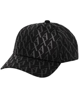 ARMANI EXCHANGE Accessoires ,Zwart ,Katoen Cotton Casual Baseball Cap
