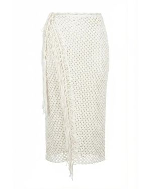 Miss Bikini Midi Skirts - Blanco