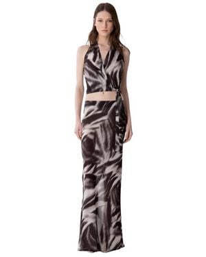 Mar De Margaritas Maxi Skirts - Brown