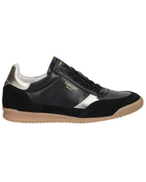 Twinset Laufschuhe Mit Laminierten Details - Schwarz