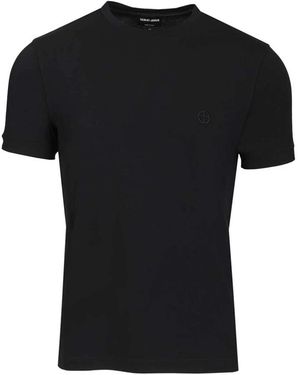 Giorgio Armani T-Shirt Met Ronde Hals - Zwart