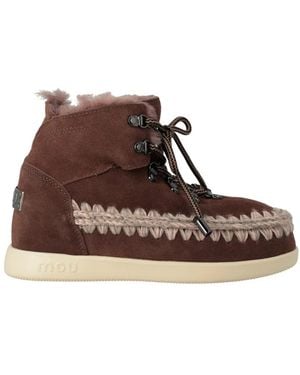 Mou Schoenen ,Bruin ,Wol New Inner Wedge Hiking Lace-Up