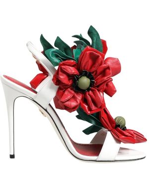 Dolce & Gabbana High Heel Sandals - Red