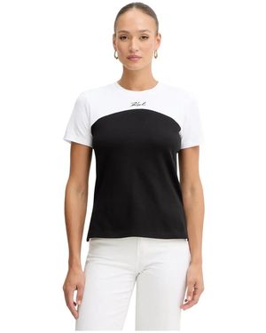 KARL LAGERFELD T-Shirts - Negro