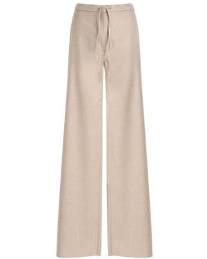 Max Mara Broeken ,Bruin ,Wijde Broek - Naturel
