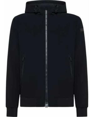 Rrd Magnetischer Reißverschluss Kapuzenblouson Schwarz - Blau