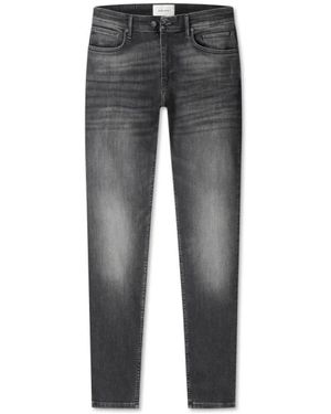 Pure Path Donkergrijze Denim Jeans - Grijs