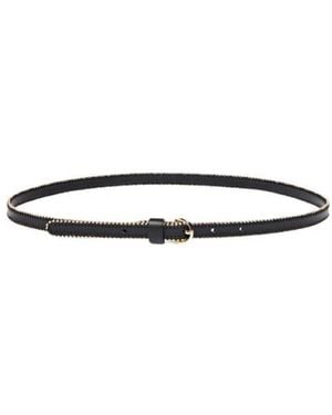 Pinko Accessoires ,Zwart ,Leer Low Belt Tamboril H1.5