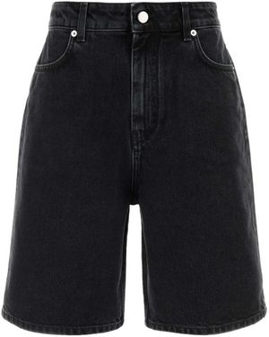 Loulou de Saison Denim Shorts - Black