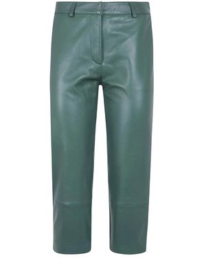 Frankie Shop Lior Leather Capri Pants - Groen