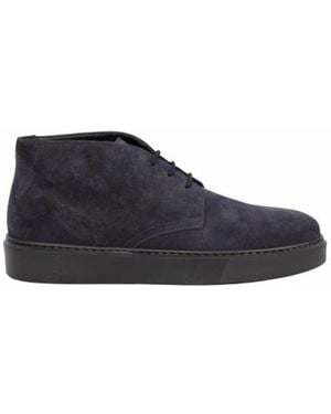 Doucal's Lace-Up Boots - Blue