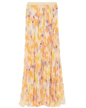 Patrizia Pepe Rokken ,Veelkleurig ,Lange Geplooide Rok - Metallic
