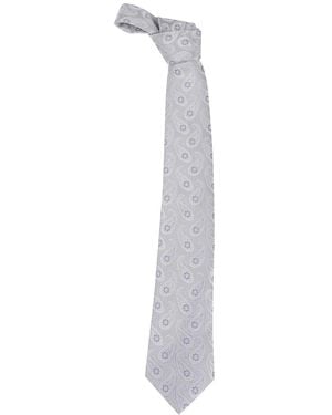 Etro Paisley-Krawatte - Weiß