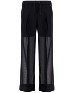 Herno Wide Pants - Black