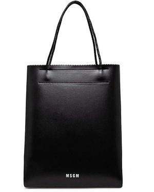 MSGM Borsa Tote Bag - Schwarz