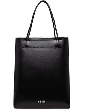 MSGM Tote Bags - Black