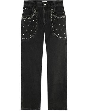 Isabel Marant Jeans ,Zwart ,Katoen Silka Jeans