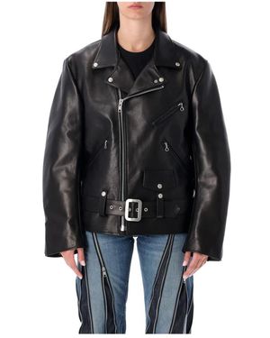 Junya Watanabe Leather Jackets - Negro