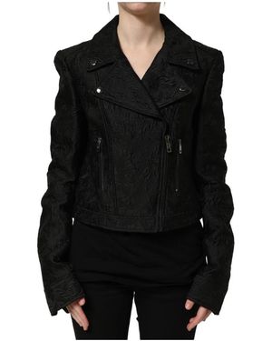 Dolce & Gabbana Biker Blouson Jas - Zwart