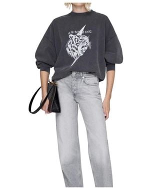 Anine Bing Miles Sweatshirt Tiger - Zwart