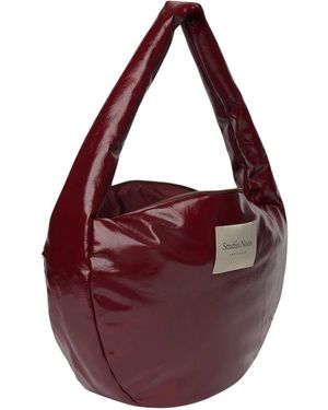 Studio Noos Tassen ,Rood ,Leer Vegan Leren Crossbody Tas - Paars