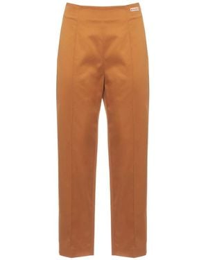 Marni Broeken ,Oranje ,Katoen Rechte Broek - Bruin