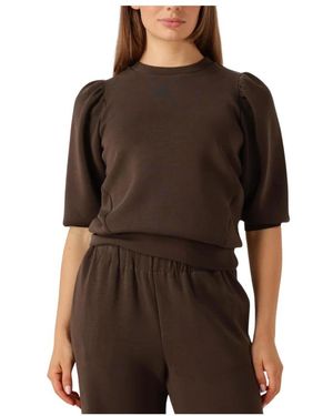 SELECTED Bruine 3/4 Sweat Top Voor Vrouwen