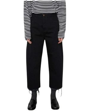 People Cropped Jeans - Negro