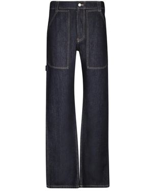 Alexander McQueen Wide Jeans - Blue