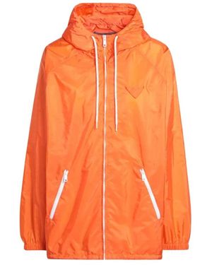 Prada Raincoat In Lightweight Re-nylon - Orange