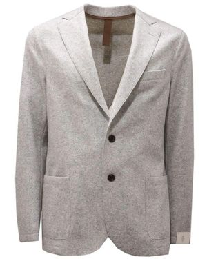 Eleventy Hellgraue Wolljacke