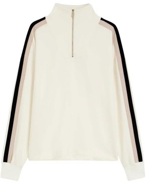 BOSS Hoodies & Sweatvesten ,Wit ,Polyester Mirage Sweatshirt Hz - Naturel