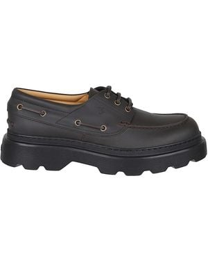 Tod's Boat Shoes - Black