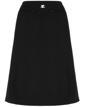Courreges Midi Skirts - Nero