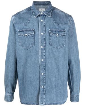 Woolrich Denim Shirts - Blue