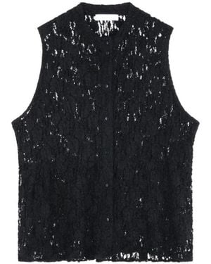 Roseanna Sleeveless Tops - Black